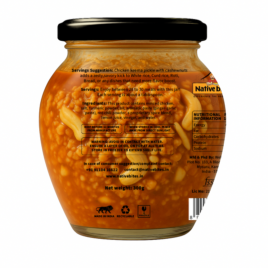 Chicken Keema Pickle with Cashew-nuts